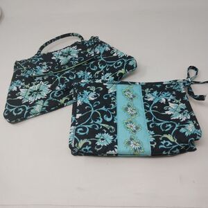 Set of two cosmetic bags.